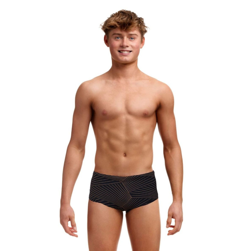 Дитячі спортивні плавки для плавання Funky Trunks Boy's Gold Weaver (FTS015B7194324) Розмір 24