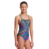 Дитячій купальник Funkita Girl's Strapped In One Piece Tribal Revival (FS38G01533) розмір 12 синій