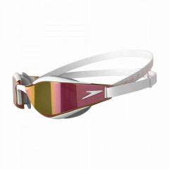Окуляри для плавання змагальні Speedo FASTSKIN HYPER ELITE MIRROR (8-12818F979) біло-золоті, дзеркальні 