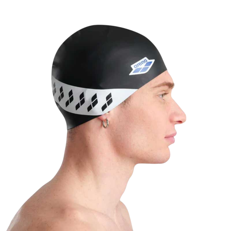 Шапочка для плавання Arena Icons Team Stripe Cap (001463-111) біла