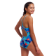 Дитячій купальник Funkita Girl's Diamond Back One Piece Lotsa Leaves (FKS033G72080) розмір 14 блакитний
