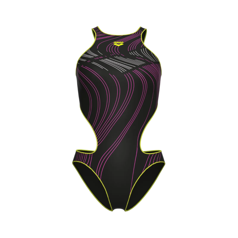 Жіночий купальник Arena One Stream Swimsuit (008953-560) розмір 38 чорний