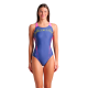 Жіночий купальник Arena SPIDER WEB SWIMSUIT V BACK (007988-890) синій, розмір 38