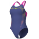 Жіночий купальник Arena SPIDER WEB SWIMSUIT V BACK (007988-890) синій, розмір 38