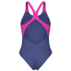 Жіночий купальник Arena SPIDER WEB SWIMSUIT V BACK (007988-890) синій, розмір 38