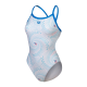 Женский купальник Arena AIRBRUSH SWIMSUIT CHALLENGE BACK (008598-810) размер 38 белый