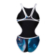 Жіночий купальник Arena ONE PRINT SWIMSUIT TECH BACK (008835-150) розмір 38 синій