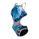 Жіночий купальник Arena ONE PRINT SWIMSUIT TECH BACK (008835-150) розмір 38 синій
