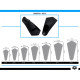 Короткие ласти для плавания с закрытой пяткой Arena POWERFIN (95218-051) размер 39-40, черные