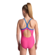Детский купальник Arena Girl's Daly Swimsuit Light Drop Back (003294-980) розовый размер 10-11 лет