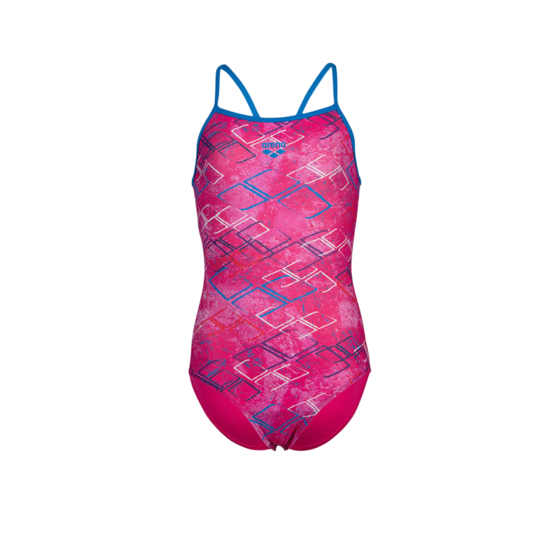Детский купальник Arena Girl's Daly Swimsuit Light Drop Back (003294-980) розовый размер 10-11 лет