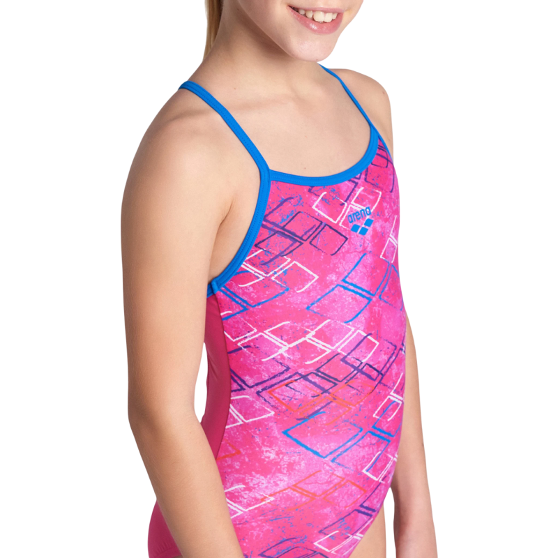 Детский купальник Arena Girl's Daly Swimsuit Light Drop Back (003294-980) розовый размер 10-11 лет