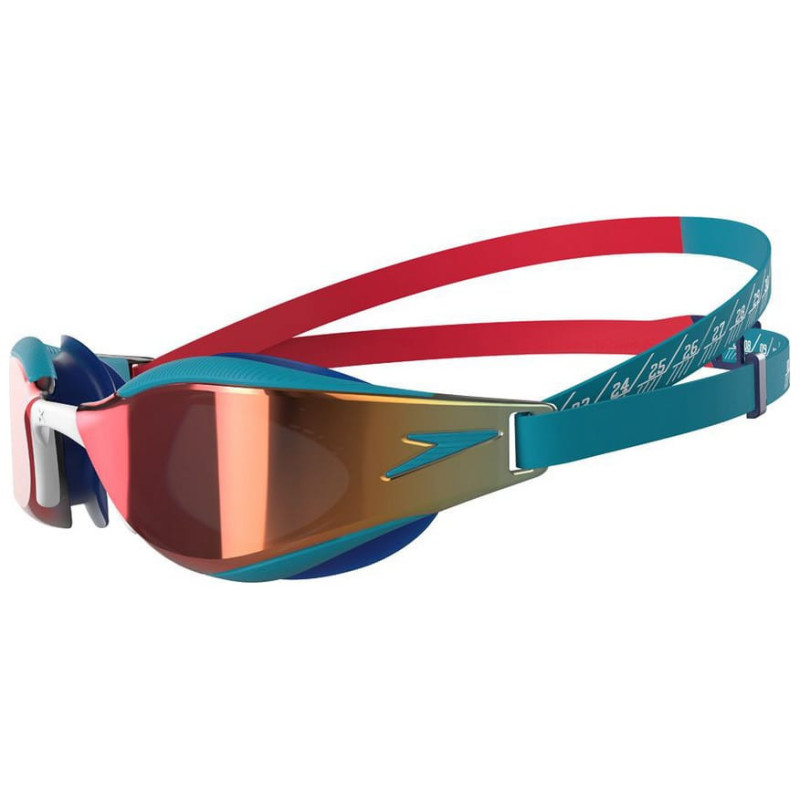Окуляри для плавання змагальні Speedo Fastskin Hyper Elite Mirror (8-1282116836) зелений червоний