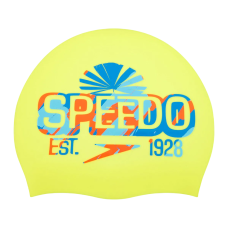 Шапочка для плавання Speedo SLOGAN PRT CAP AU/AF/AM (8-0838517618) салатова