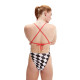 Жіночий купальник Speedo Allover Digital Tie Back Swimsuit (8-1284116620) розмір 32 білий