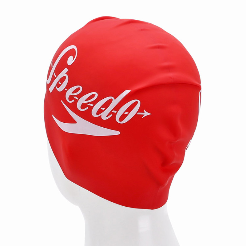 Шапочка для плавания SPEEDO Slogan Silicone Swim Cap (8-0838514614) красная