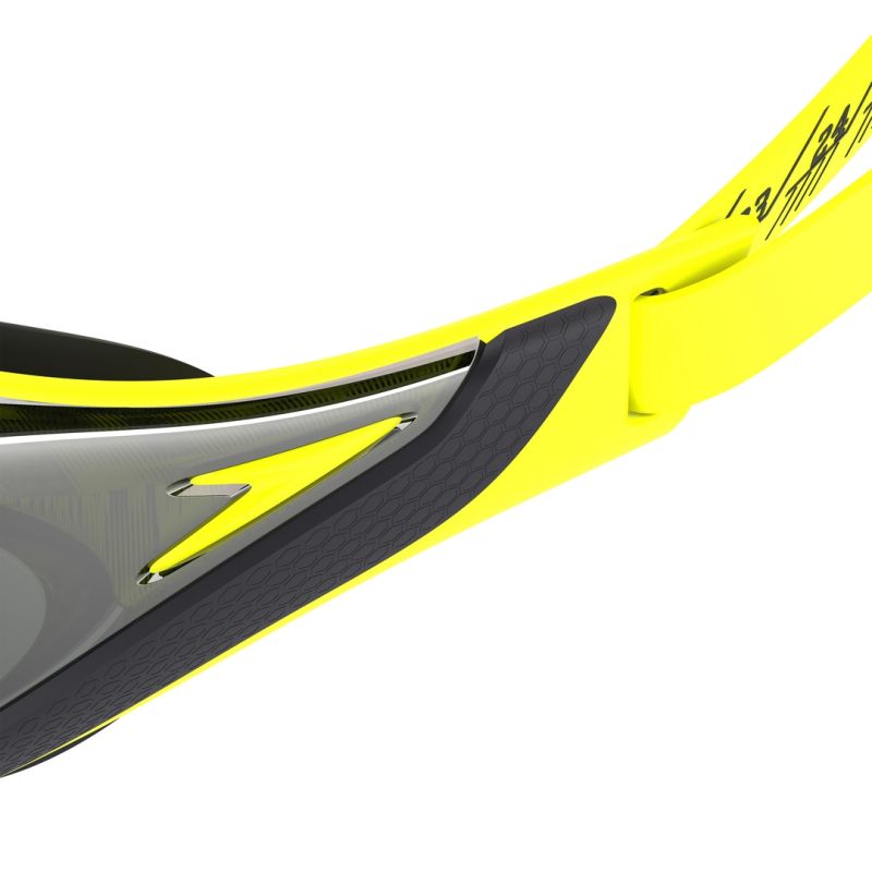 Окуляри для плавання змагальні Speedo FASTSKIN PURE FOCUS GOG mirror AU (8-1177817218) жовті, дзеркальні