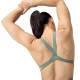 Стартовый женский гидрак для плавания Speedo Womens Fastskin LZR Pure Valor 2.0 Openback Kneeskin с открытой спиной (8-15859H786) зеленый размер 25