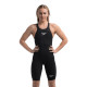 Стартовый женский гидрак для плавания Speedo Womens Fastskin LZR Pure Valor 2.0 Openback Kneeskin с открытой спиной (8-158590001) чорный размер 25