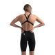 Стартовый женский гидрак для плавания Speedo Womens Fastskin LZR Pure Valor 2.0 Openback Kneeskin с открытой спиной (8-158590001) чорный размер 25