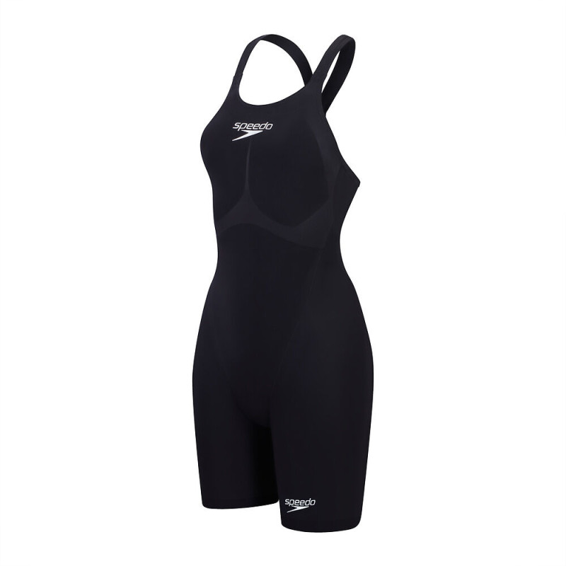 Стартовый женский гидрак для плавания Speedo Womens Fastskin LZR Pure Valor 2.0 Openback Kneeskin с открытой спиной (8-158590001) чорный размер 25