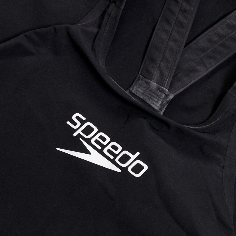 Стартовый женский гидрак для плавания Speedo Womens Fastskin LZR Pure Valor 2.0 Openback Kneeskin с открытой спиной (8-158590001) чорный размер 25