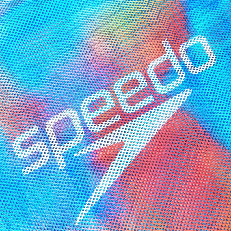 Сумка сітка для плавательного інвентарю Speedo PRINTED MESH BAG (8-1281317638) мультіколор 35 літрів