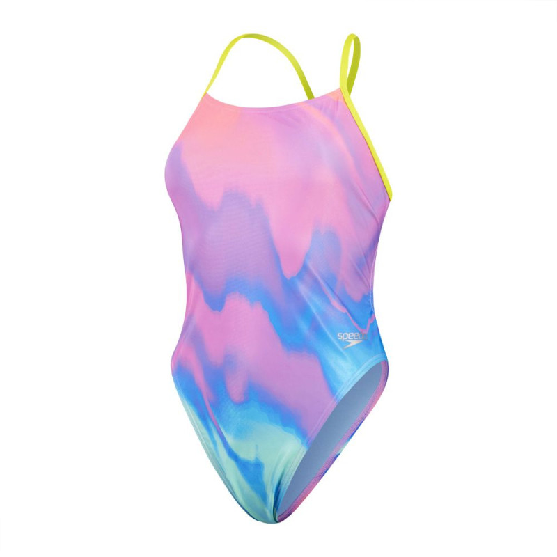 Женский купальник Speedo Womens Allover Digital Tie Back Swimsuit (8-1284116631) размер 34 цветной