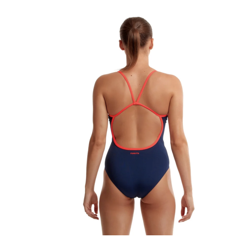 Жіночий купальник Funkita One Piece Single Strap Ocean Fire (FS15L02324) синій розмір 14