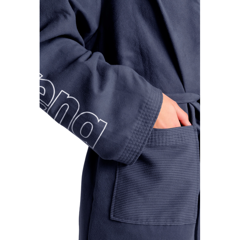 Халат з мікрофібри Arena Zeal Robe (009032-710) розмір XL, темно-синій 