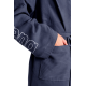Халат з мікрофібри Arena Zeal Robe (009032-710) розмір XL, темно-синій 