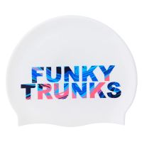 Шапочка для плавания Funky Trunks Wave Craze Swim Cap (FT997217200) белая