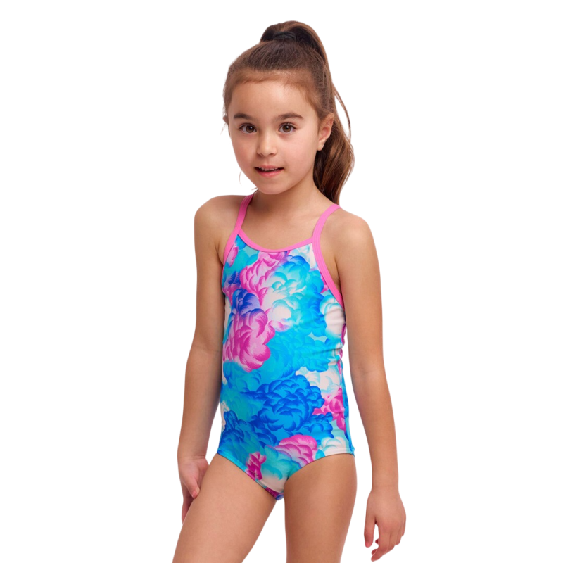 Дитячий купальник для плавання Funkita Toddler Girl's Printed One Piece Cloud Street (FKS022G7207806) на 6 років синій  