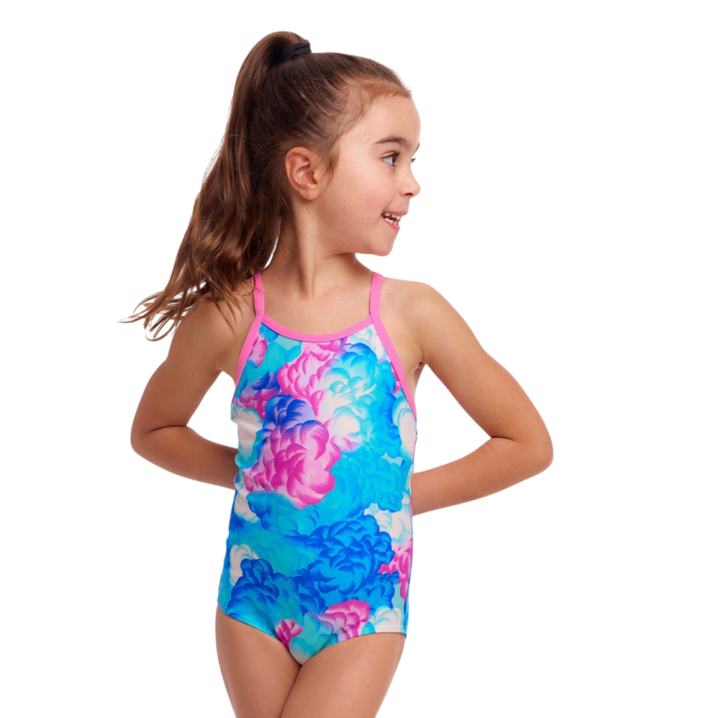 Дитячий купальник для плавання Funkita Toddler Girl's Printed One Piece Cloud Street (FKS022G7207805) на 5 років синій  