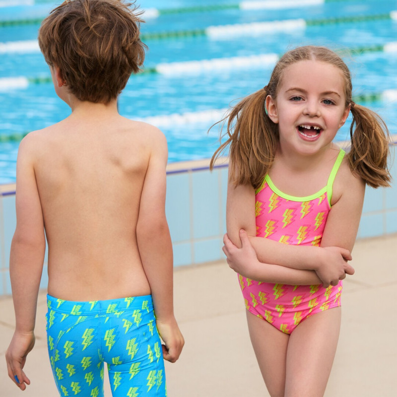 Дитячий купальник для плавання Funkita Toddler Girl's Printed One Piece Stunner (FKS022G72085) на 6 років рожевий