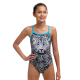 Дитячій купальник Funkita Girl's Single Strap One Piece White Walker (FKS030G71929) розмір 14 білий