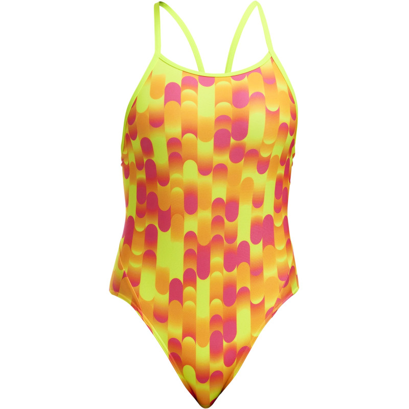 Дитячій купальник Funkita Girl's Diamond Back One Piece Little Dotty (FKS033G71802) розмір 14 салатовий