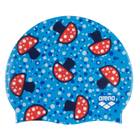 Шапочка для плавания Arena HD CAP (005572-240) синяя з грибочками