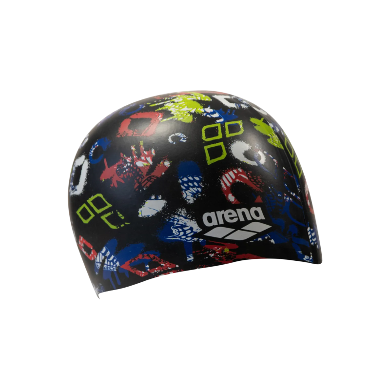 Шапочка для плавання дитяча Arena PRINT JR (94171-245) 6-12 років чорна
