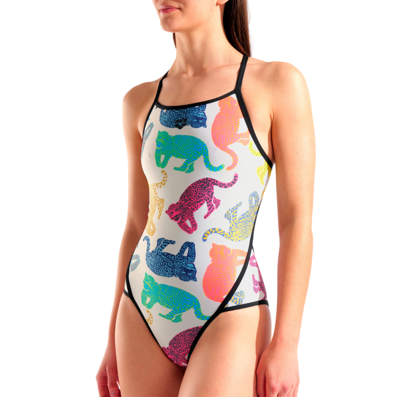 Жіночий спортивний купальник для плавання Arena WOIN THE WILD SWIMSUIT SUPER (010204-150) розмір 38