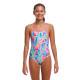 Детский спортивный купальник Funkita Girl's Tie Me Tight One Piece Tickle Pink (FKS036G72155) размер 10 розовые перья