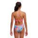 Детский спортивный купальник Funkita Girl's Tie Me Tight One Piece Tickle Pink (FKS036G72155) размер 12 розовые перья