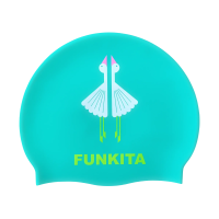 Шапочка для плавания Funkita Silicone Swimming Cap Loose Goose (FS997217600) Бирюзовая с гусям