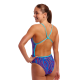 Женский купальник Funkita Ladies Single Strength One Piece Frequency (FKS045L72096) размер 10 синий
