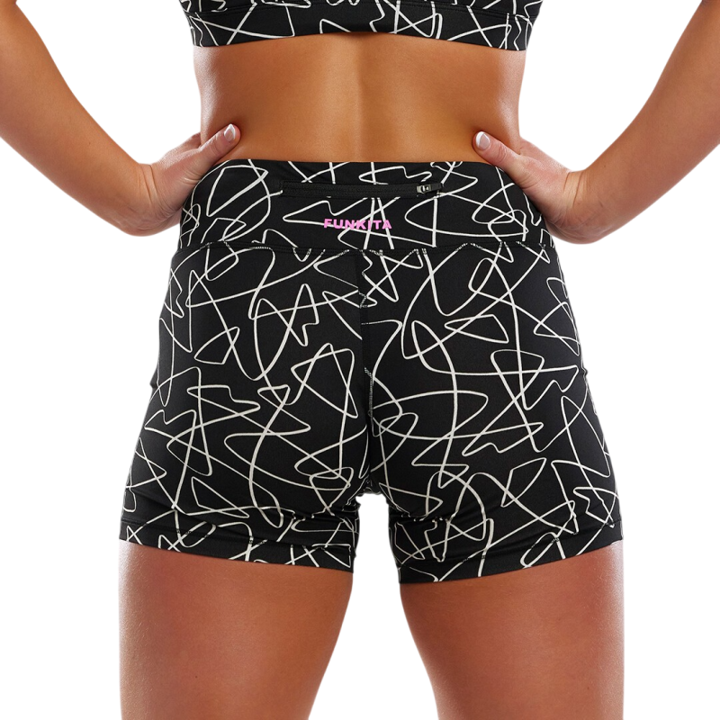 Женские шорты Funkita Ladies Gym Short Texta Mess (FS62L71644) размер 14 черный
