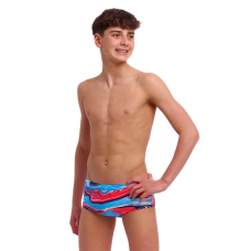 Дитячі плавки Funky Trunks Boy's Sidewinder Trunks Wave Craze (FTS015B72172) розмір 24 сині