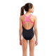 Дитячій купальник Arena Girl's SPRAY PAINT SWIMSUIT SWIM PRO (010286-590) темно-синій розмір 12-13 років