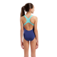 Дитячій купальник Arena Girl's SPRAY PAINT SWIMSUIT SWIM PRO BACK (010286-740) темно-синій розмір 8-9 років