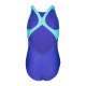 Дитячий купальник для плавання Arena GRAPHIC SWIMSUIT V BACK (010407-880) розмір 6-7 років синій