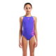 Дитячий купальник для плавання Arena GRAPHIC SWIMSUIT V BACK (010407-880) розмір 6-7 років синій
